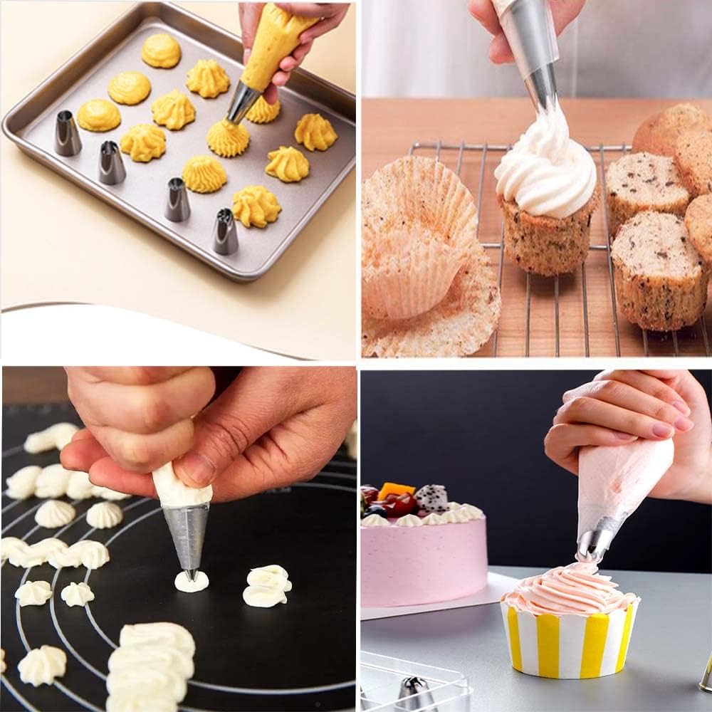 Amazon | MOCOXYKLXY 絞り口金 5個セット 丸型 花型 ステンレス